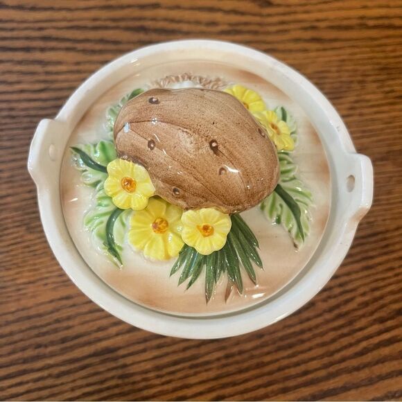 Vintage MCM Sour Cream Baked Potato Japan Made Ceramic Container - Picture 3 of 12
